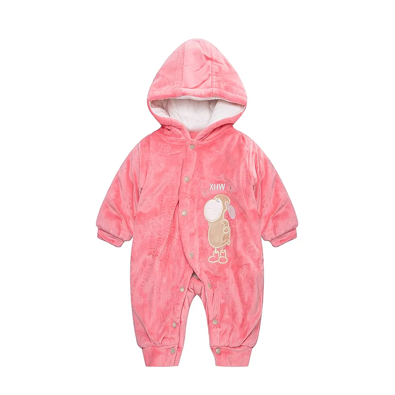 Monkey Cute Baby Romper Cotton Warm Baby Boys Clothes Winter Fall