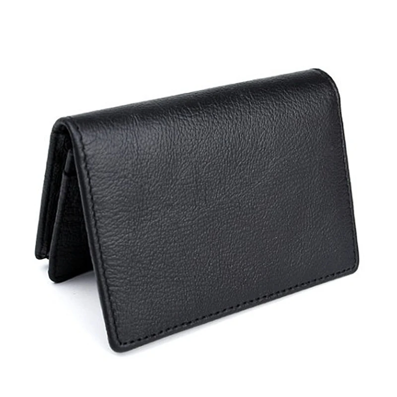 1 шт. мужской черный кожаный расширяемый чехол-кошелек для кредитных карт и визиток