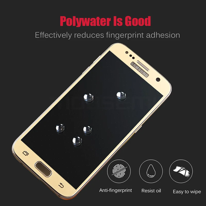Mousmi Защитное стекло для Samsung Galaxy S7 S6 закаленное на экран протектор 6 Note 4 5