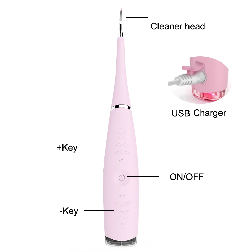  Teeth whitening Home Use Tooth Stain Remover Tartar Teeth Stains Scaling Tools USB Charging Ultraso