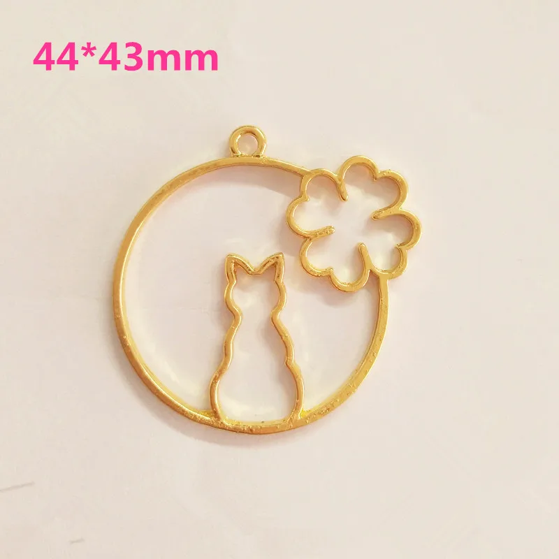 12 шт. подвеска в виде кошки|cat charm|gold charmsbe charm |