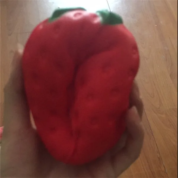 Big Jumbo Juicy Squishy Strawberry Fake Artificial Food Fruit Memory Foam Venting toys - Buyer Show 14