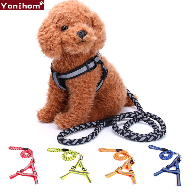 Dog Leash No Pull Reflective Dog Harness Leash Set Pet Vest Lead For