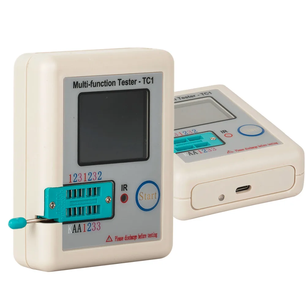 

Colorful Pocketable Transistor Tester is The LCR - TC1 Full Color Graphics Display