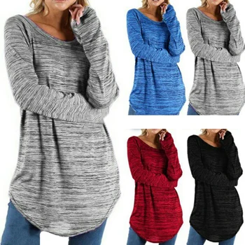 

2019 New Harajuku Casual Female T-shirts Plus Size Women Tops Tees Long Sleeve O Neck Spring T Shirt Women Clothing