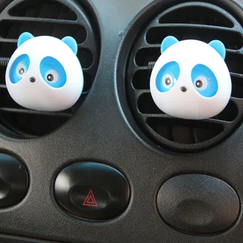 

Car air freshener perfumes 100 original Car Outlet Perfume Cute Panda Eyes Will Jump Auto Interior Decoration For Car Styling