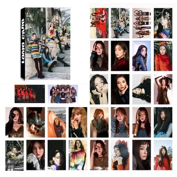

New 30Pcs/Set K-POP Red Velvet Album Paper Poster Photo Card DIY Lomo Card Postcard Kawaii Stationery Gift