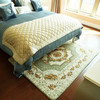 

European Court Style Printed Carpets for Living Room Pastoral Bedroom Child's Rug Quality Home Mat Thicken Parlor Rugs Art Decor