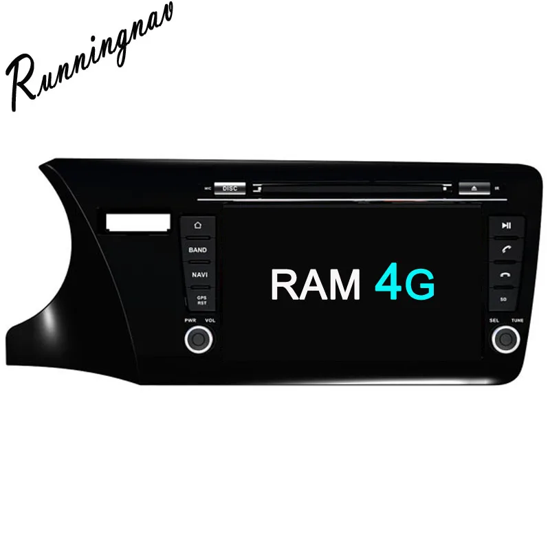 Octa Core RAM 4G ROM 32G Android Fit HONDA city 2014 2015 2016 Car DVD Player