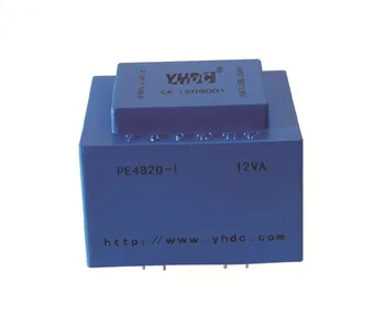 

PE4820-I Manufacturer of 12VA/230V/12V safety isolating transformer PCB Mounting transformer