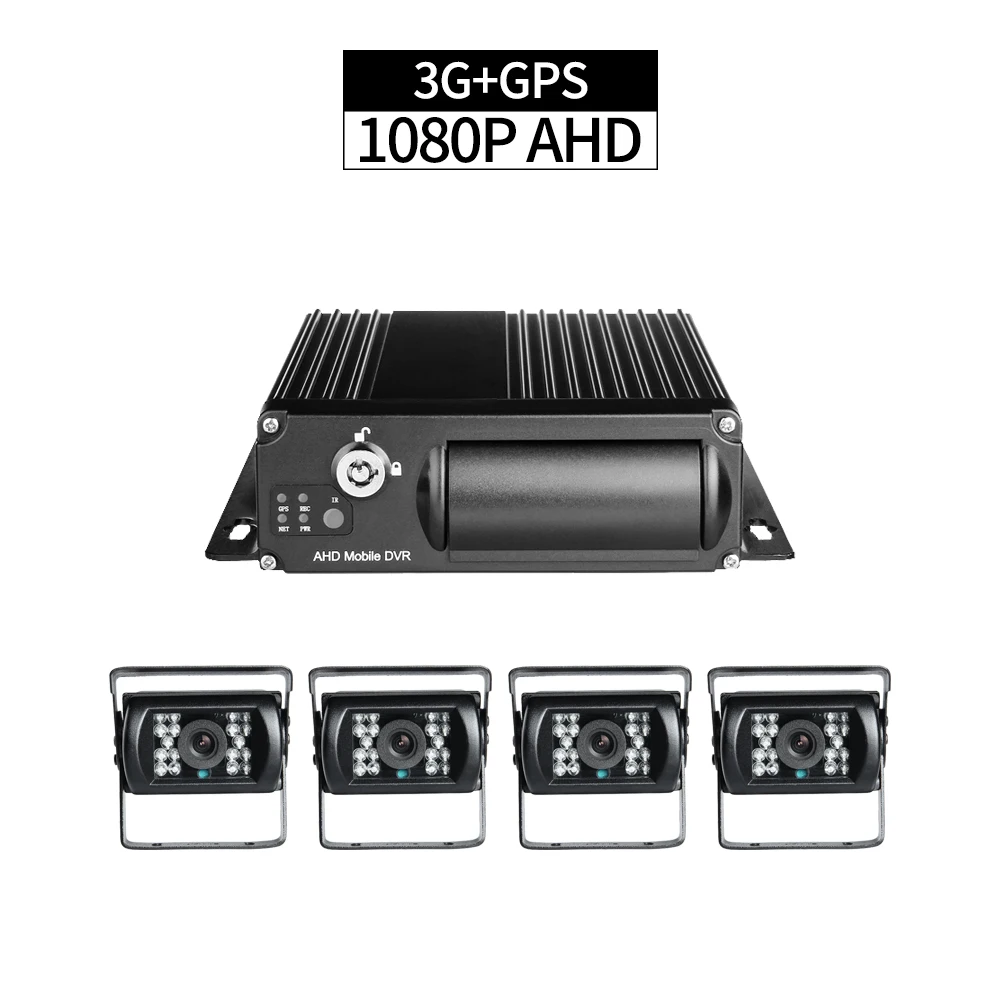 4 шт. AHD 2.0MP камеры 4CH 3G сеть GPS позиционирование 1080P двойная sd-карта 256G Автомобильный видеорегистратор Мобильный Dvr НАБОРЫ удаленный монитор 4 шт. AHD 2.0MP камеры 4CH 3G сеть GPS позиционирование 1080P двойная sd-карта 256G Автомобильный видеорегистратор Мобильный Dvr НАБОРЫ удаленный монитор