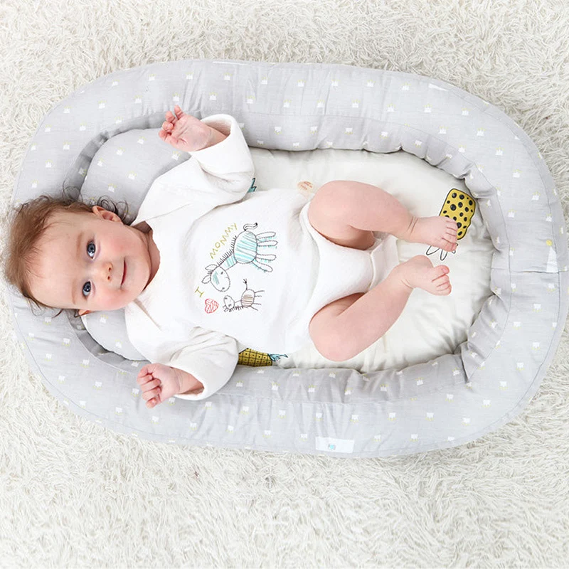 Berço de Viagem de Algodão Berço para Cuidados com o Bebê Cama Portátil Bebê Dobrável Respirável Lounger Dormir Infantil Criança 5 de Viagem de Algodão Respirável Lounger Dormir