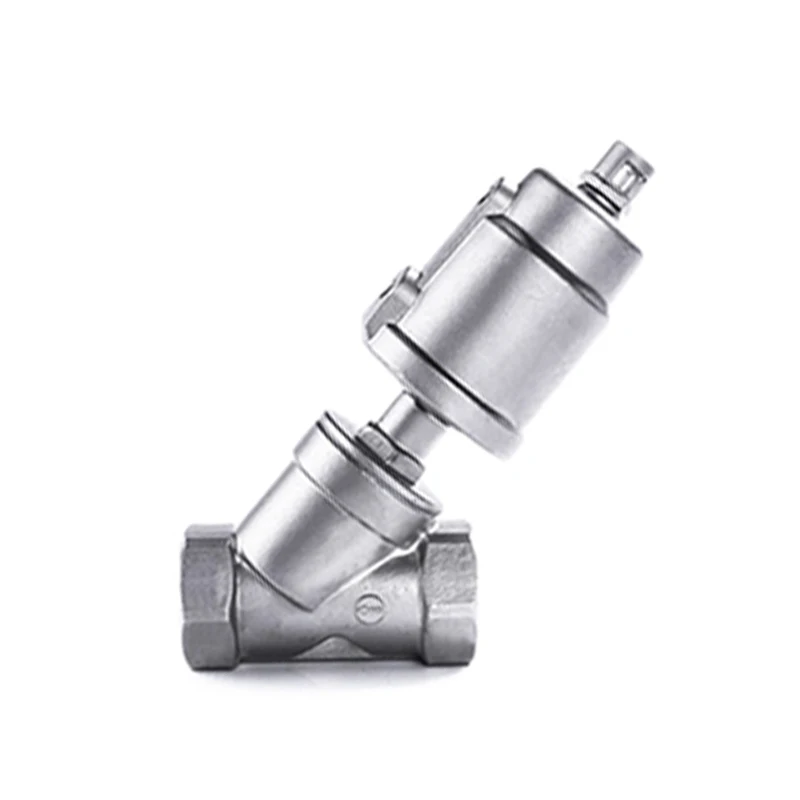 1/2 &quot3/4&quot 1 &quotЖенская нить Y Тип пневматический угловой клапан DN15 DN20 нержавеющая