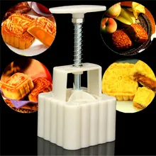 Квадратный 125 г Moonake выпечки Mooncake кондитерские формы Бисквит Торт Ручной пресс-формы цветок приготовления DIY