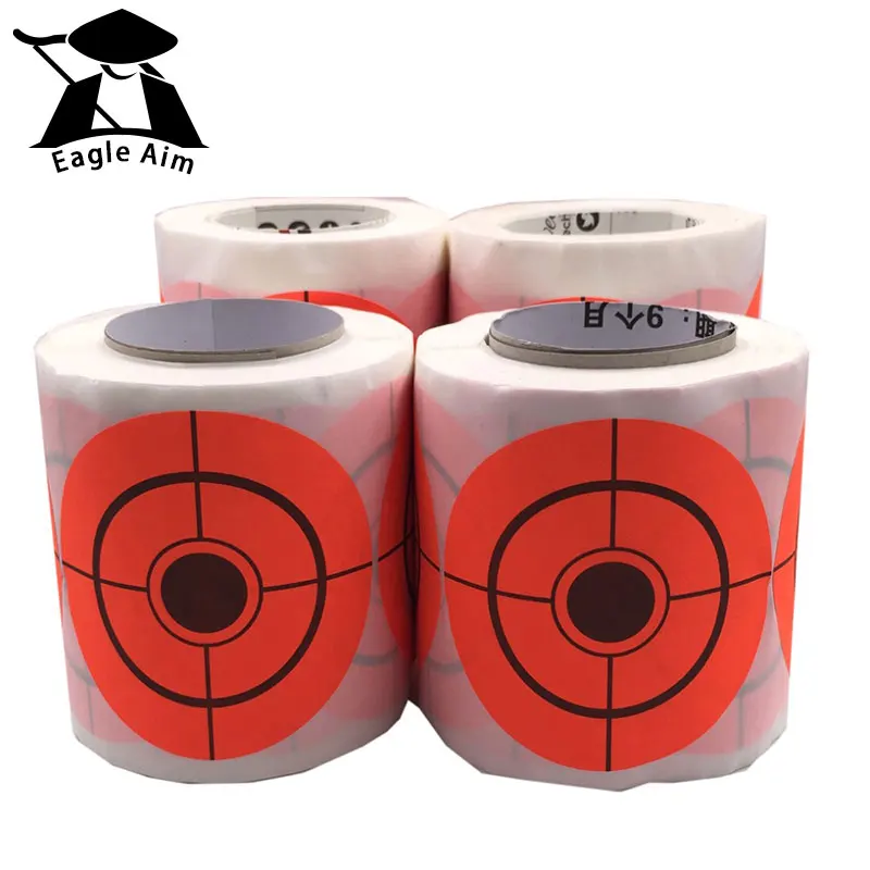 

Hunting Shooting 2 inch or 3 Inch Self adhesive orange Target stickers 250 shooting targets per roll