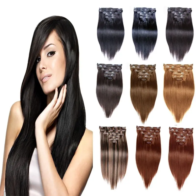 clip in hair extensions human hair 220 g