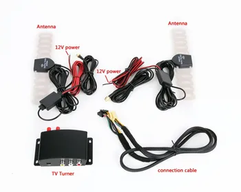 

High Speed HD Car TV Tuner Mobile ISDB-T Digital TV Receiver Box Dual antennas for Brazil South America Hotaudio Dasaita
