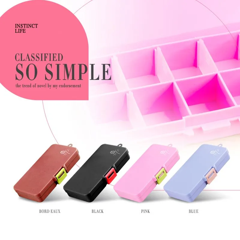 1pcs Mini Cute Portable Plastic Pill Container Drug Tablet Storage