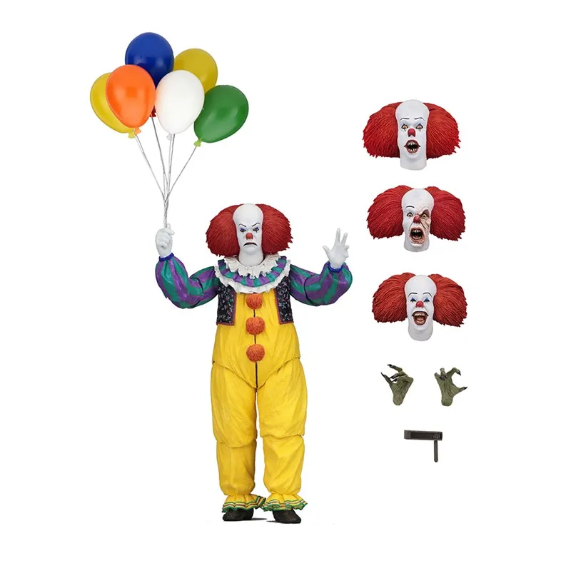 18 см NECA IT Pennywise Joker 1990 Stephen King It Clown PVC экшн фигурка Коллекционная модель игрушки для