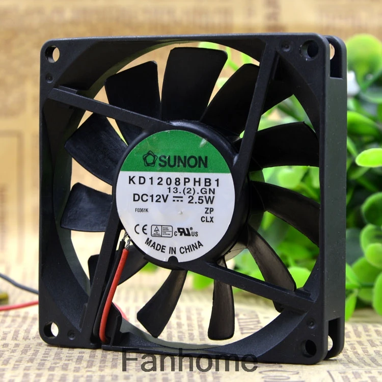 Для оригинального SUNON KD1208PHB1 12V 2 5 W 8CM 8015 3-проводной Вентилятор охлаждения 80*80*15 мм |