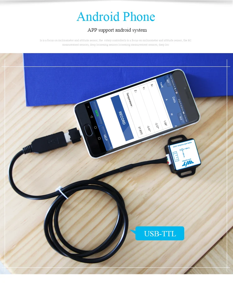 WitMotion WT61C AHRS Инклинометр акселерометр+ гироскоп+ угол(высокая точность 3 оси XYZ, 100 Гц Выход), обеспечивает ПК/Android приложение