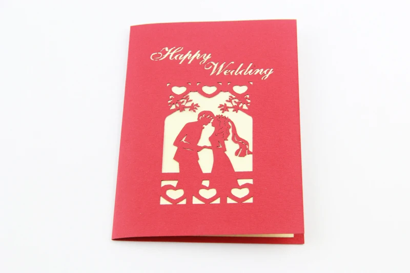  Garden tree wedding card /3D card pop up card/wedding invitation customize Free shipping - 32291790243