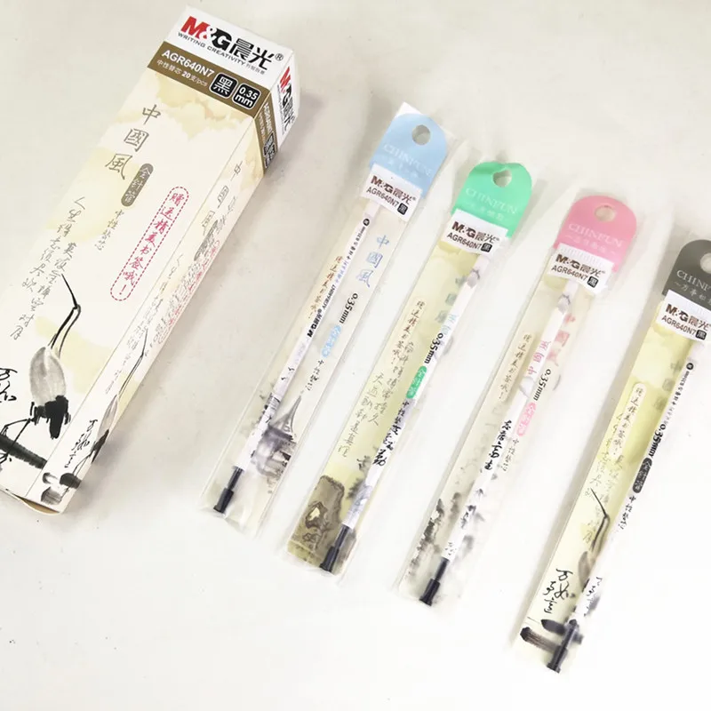 

High Quality Refill Ink 0.35mm Needle Tip Gel P ens Black Ink school supply office