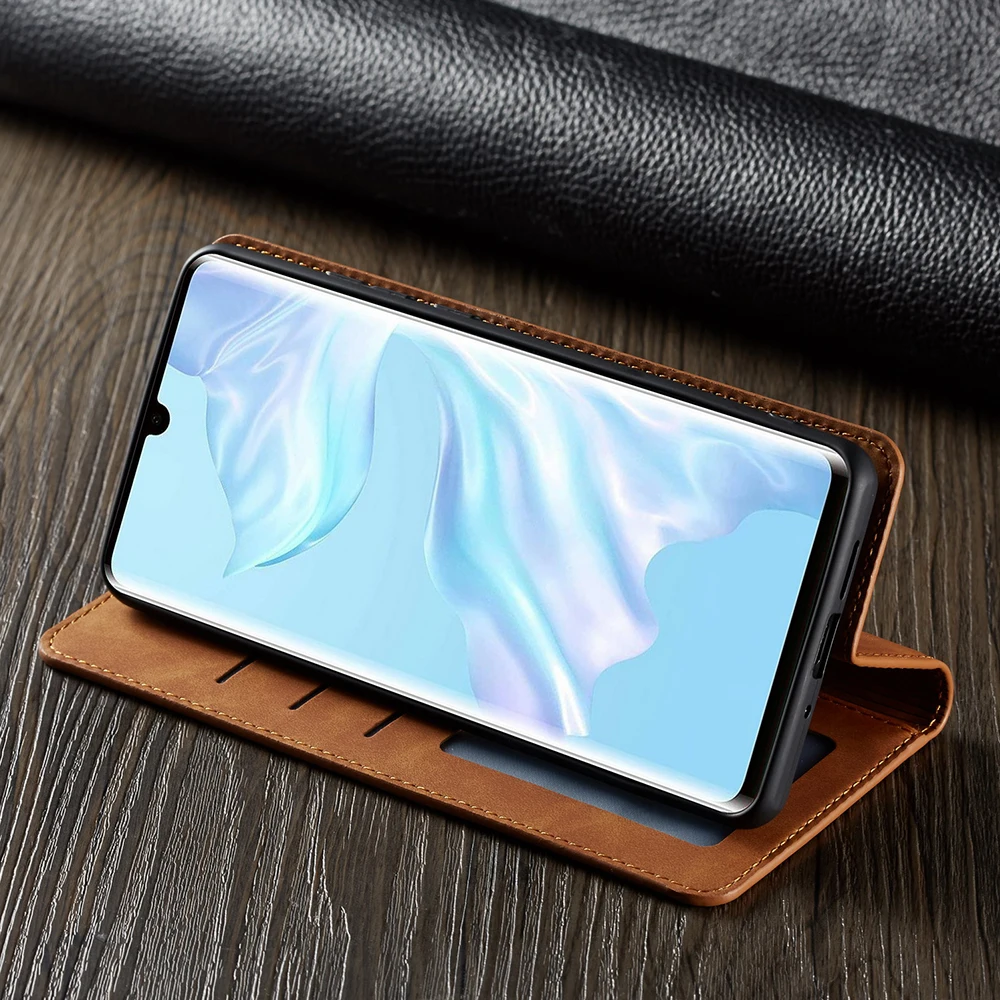 Роскошный кожаный магнитный чехол для HUAWEI P20 30 lite pro Mate 20 Pro Lite флип Psmart Plus 2019