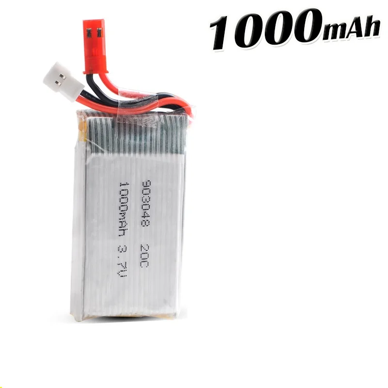 

2017 DXF RC Lipo Battery 3.7V 1000mAh JJRC H11C H11WD JST For JJRC H11D HQ898 RC Quadcopter Drone Battery Control Boat Car
