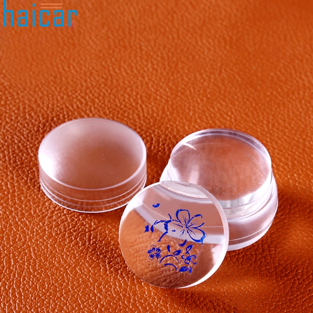 

Nail stamping plates Clear Nail Art Stamper Scraper Image Manicure Print Tool DIY Transparent nail seal Z0424 4.5 030