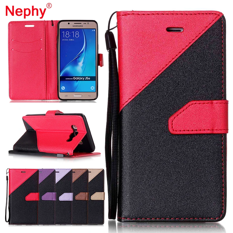 Nephy Leather Flip Case For Samsung Galaxy J5 2015 2016 Prime J5Prime