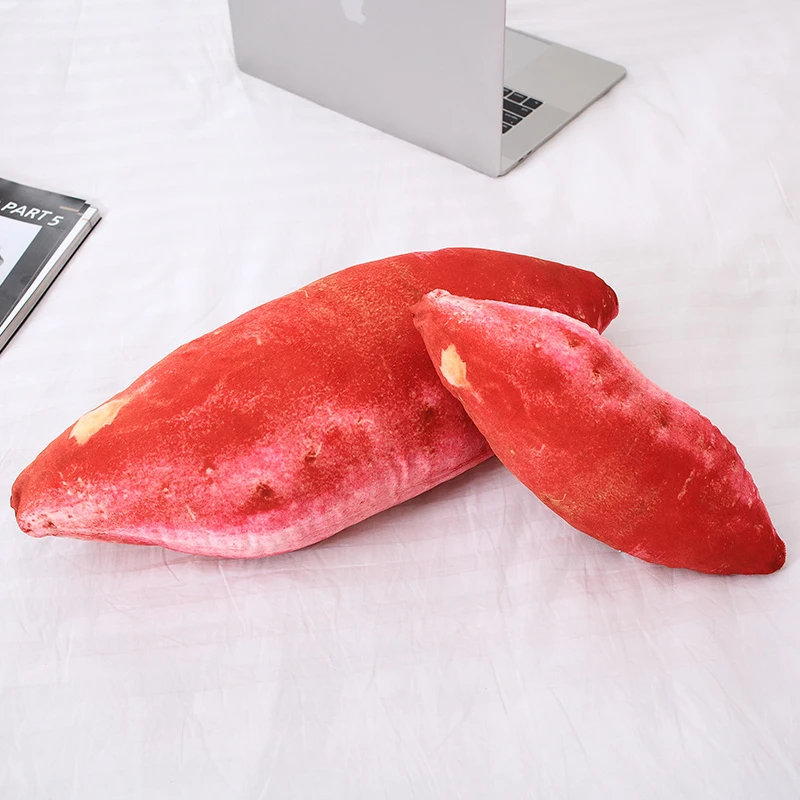 1pc 30-80CM Simulation Vegetables Sweet Potato Filled Plant Plush Toy Pillow, Funny Fruit Toys, Children's Gifts