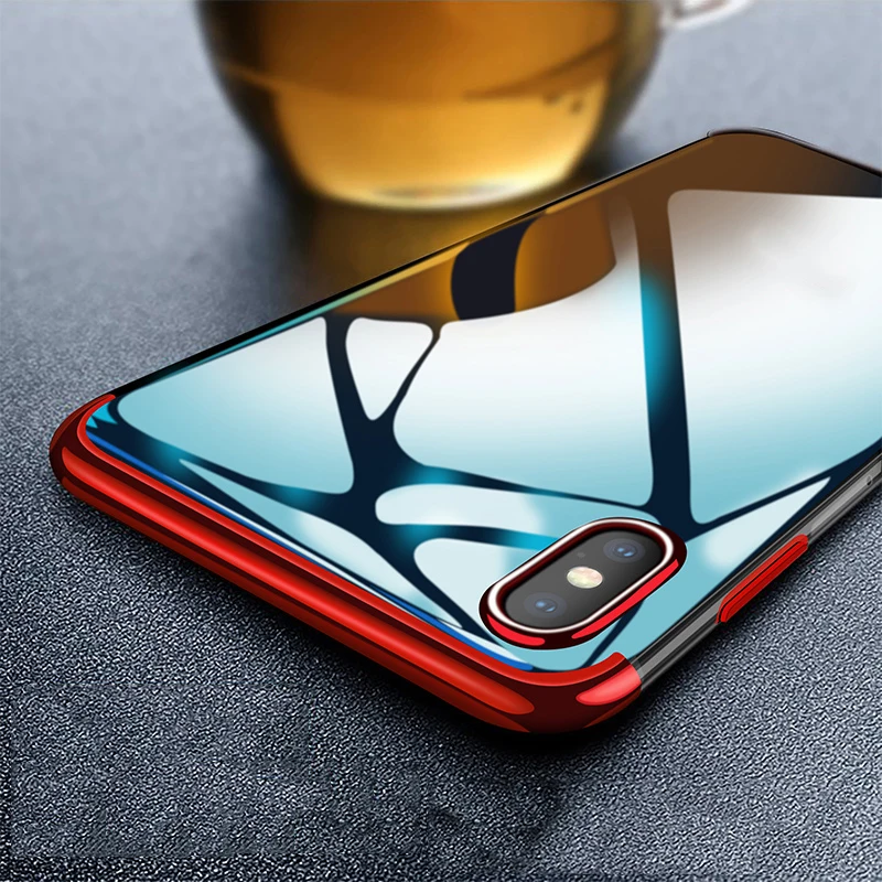 

Plating Clear Transparent Case for Samsung Galaxy A10 A40 A50 A70 A30 S10 S8 S9 Plus S10e M10 M30 M20 Shockproof Soft TPU Cover