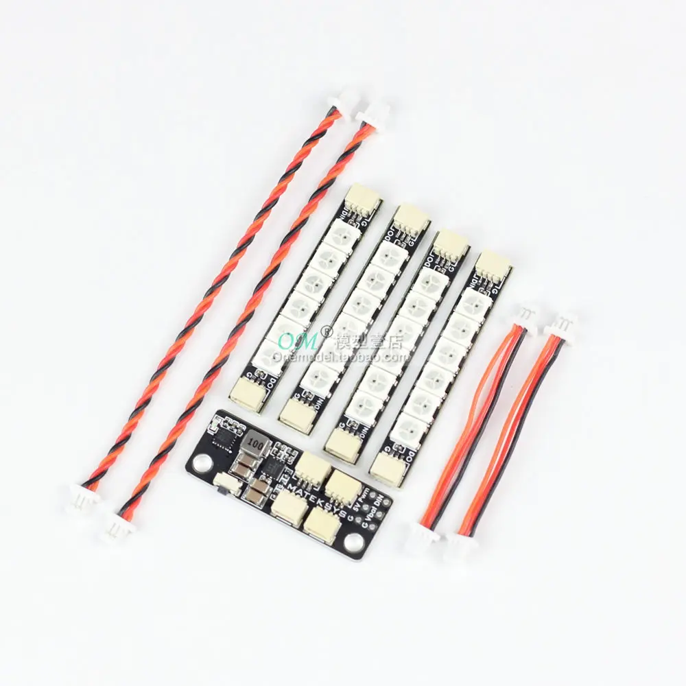 

Matek System 2812LED Controller 2-6S LED Control Module with 5V BEC / 2812 LED Controller & 2812ARM-4 Light 2812ARM-6 Light LED