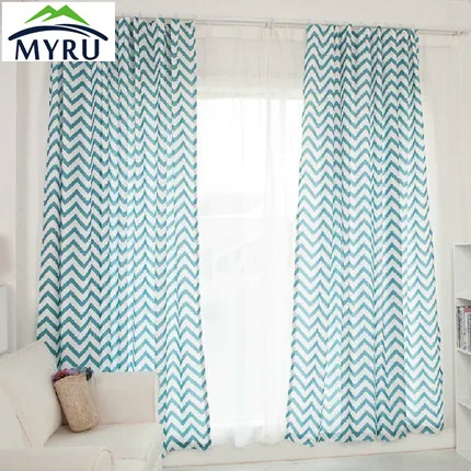 MYRU De Mediterrane stijl semi schaduwdoek gordijn Zee afdrukken ... MYRU De Mediterrane stijl semi schaduwdoek gordijn Zee afdrukken ...