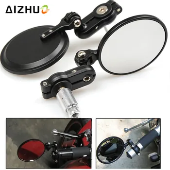 

7/8'' 22MM Motorcycle Handle Grips Bar End Mirrors for yamaha FZ6 FAZER FZ1 FZ8 TMAX 500 VFR800 YZF R125 R15 TMAX 530 R1 2007