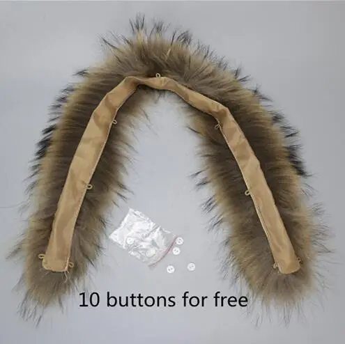 Real fur collar 100% genuine raccoon fur scarf 70cm winter for women hot selling