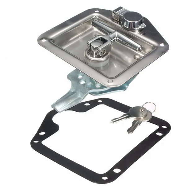 2PCS/Lot Stainless Steel T Shape Handle Lock Tool Box For Truck Trailer