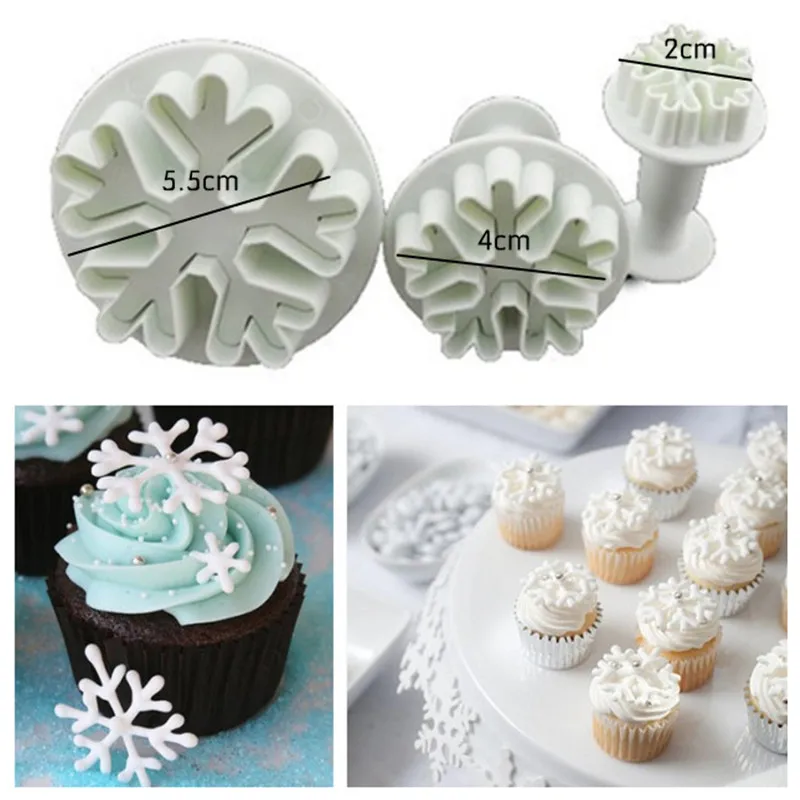 Aliexpress Buy 3pcs Set Plastic Snowflake Plunger