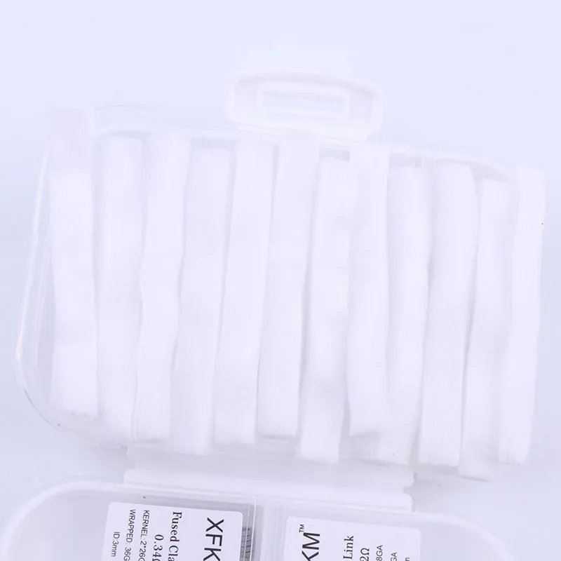 XFKM набор катушек NI80 7 в 1 42 шт. готовые катушки fused clapton 3 ядра 11 ядер juggernaut хлопок