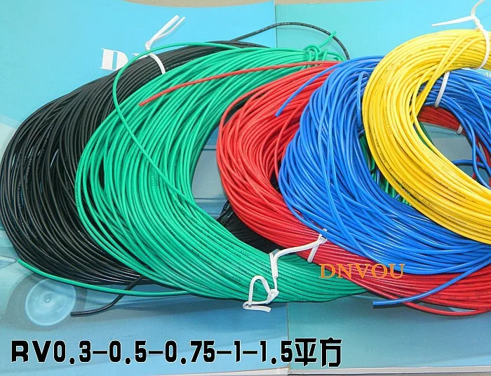 

5meters/lot, 18awg Insulated Wire,RV Electrical Wire ,Modification LED Strip Extension Wire AWG18 0.75mm2
