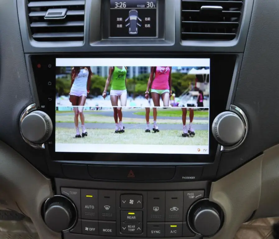 Cheap 32gN 4GRam 10.2" Android 9.0 Car Audio for Toyota Highlander 2012 Headunit Stereo Video GPS Navi Multimedia IPS Monitor Radio 1