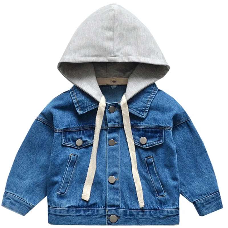 DZIECKO Baby Girls Jackets Jean Outerwear Coat Jackets Kids Tops Jeans Wear Denim Coats Costume Long Sleeve Jackets Outfits