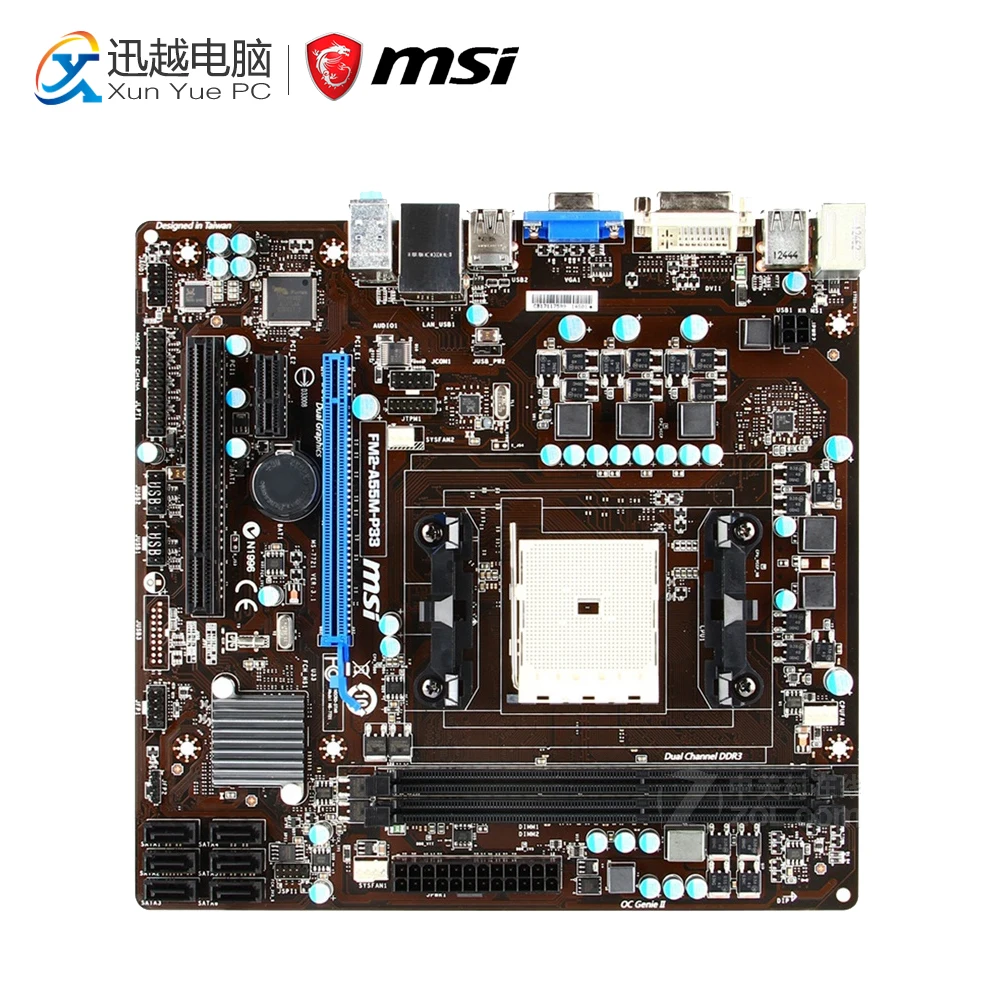 

Asus FM2-A55M-P33 Desktop Motherboard A55 Socket FM2 DDR3 16G SATA2 USB2.0 M-ATX