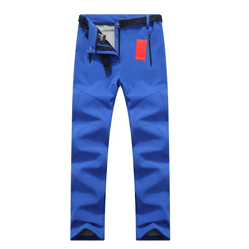 Calças de lã Esqui à Prova Água à Prova Mulheres Grossas Quente Softshell Pesca Acampamento Caminhadas Dwindproof Vento 2020 Novo Pantolon Rw041 5 Cheap Calças de caminhadas