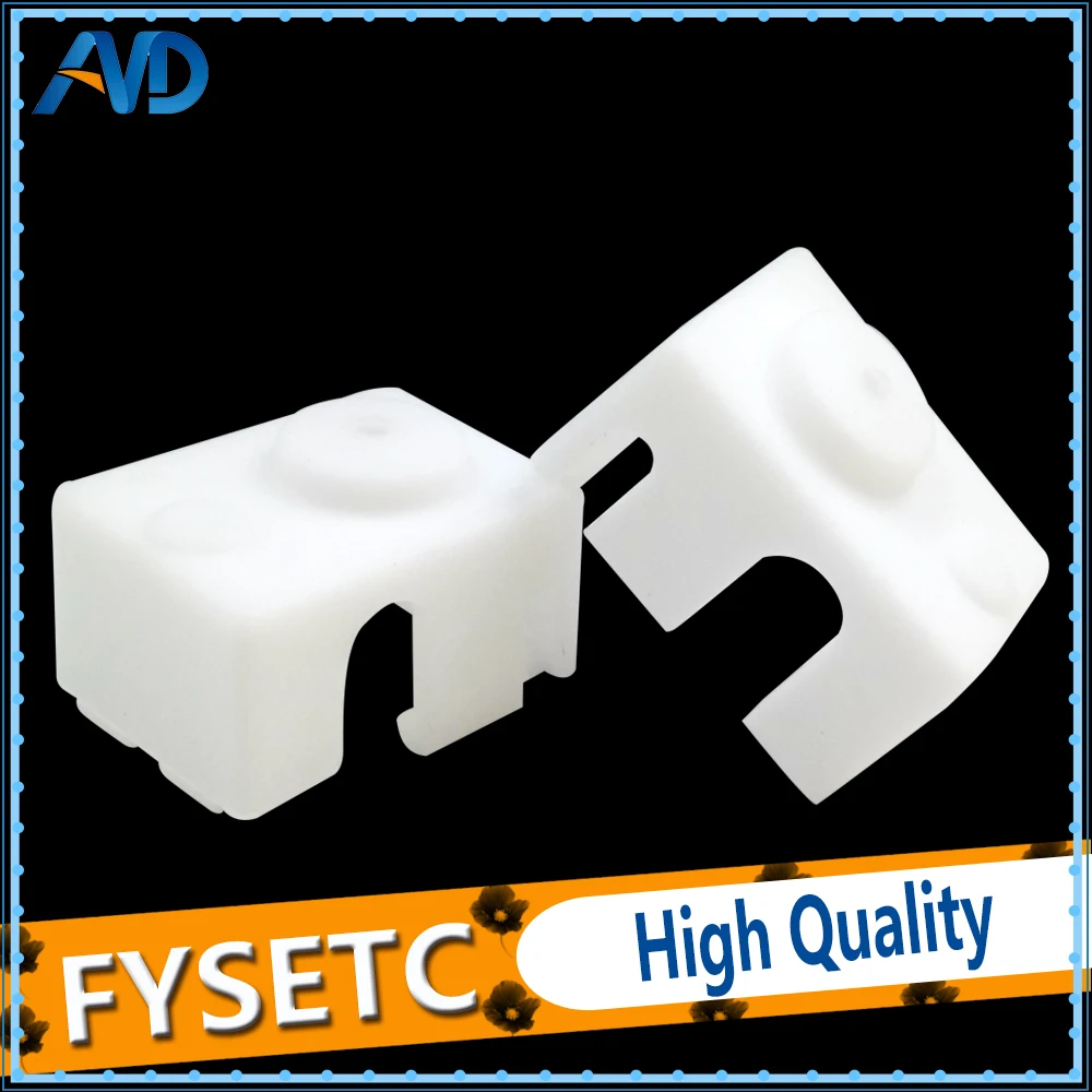 

1pc Updating PT100 Block Silicone White Sock Kit Offical For DIY V6 Hotend Prusa Ultimaker 3D Printer Heated Block