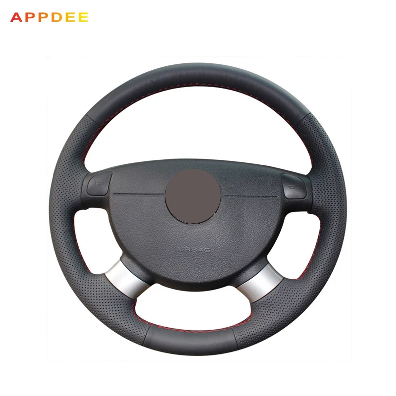 

Black Artificial Leather Steering Wheel Cover for Chevrolet Lova Chevrolet Aveo Buick Excelle Daewoo Gentra 2013-2015
