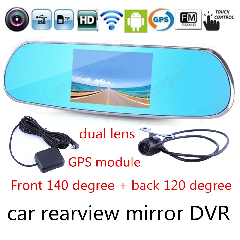 Wifi for Android rearview mirror Car DVR GPS Navigation GPS module Dash