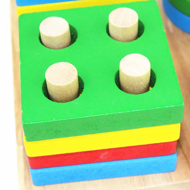 Монтессори, детская игрушка, деревянная Геометрическая интеллектуальная доска, геометрические сортировочные блоки для раннего детского дошкольника, Brinquedos Juguets