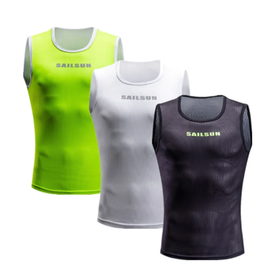 

New Men Summer Cycling Mesh Breathable Quick Dry Road Bike MTB Underwear Sleeveless Bicycle Outdoor Shirts Waistcoat